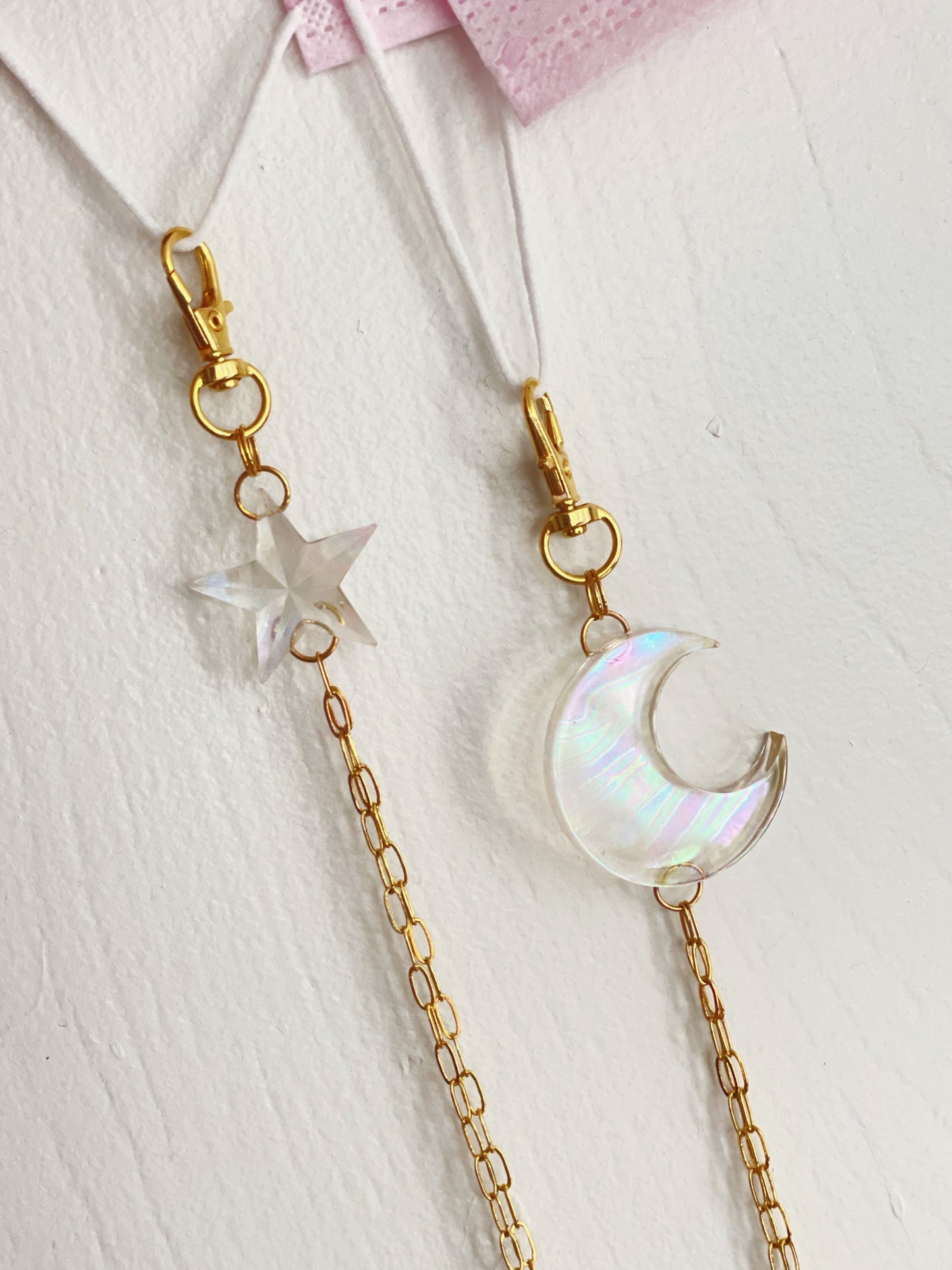 Moon and the Star Mask Chain (one of a kind)