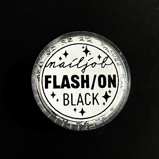 Nailjob Flash/On Glitter Black