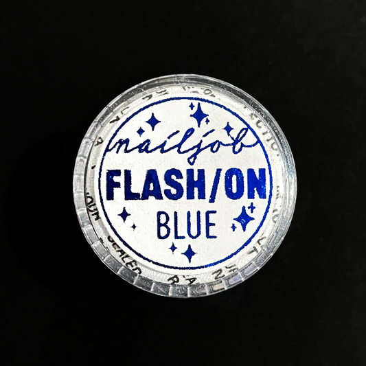 Nailjob Flash/On Glitter Blue