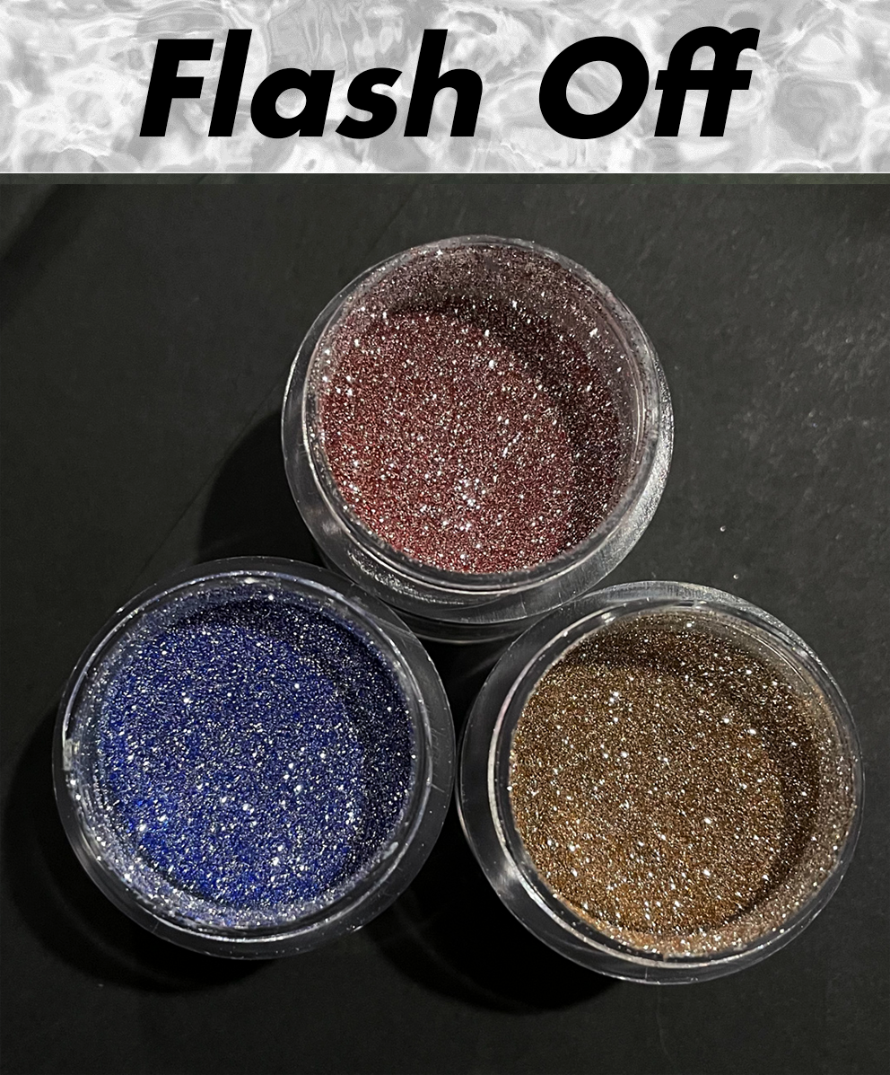 Nailjob Flash/On Glitter - Primary Trio