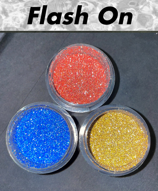Nailjob Flash/On Glitter - Primary Trio